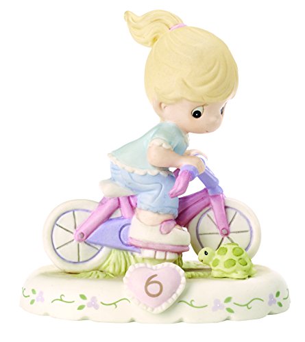 Precious Moments 152012 Growing In Grace, Age 6 Girl Bisque Porcelain Figurine  Blonde