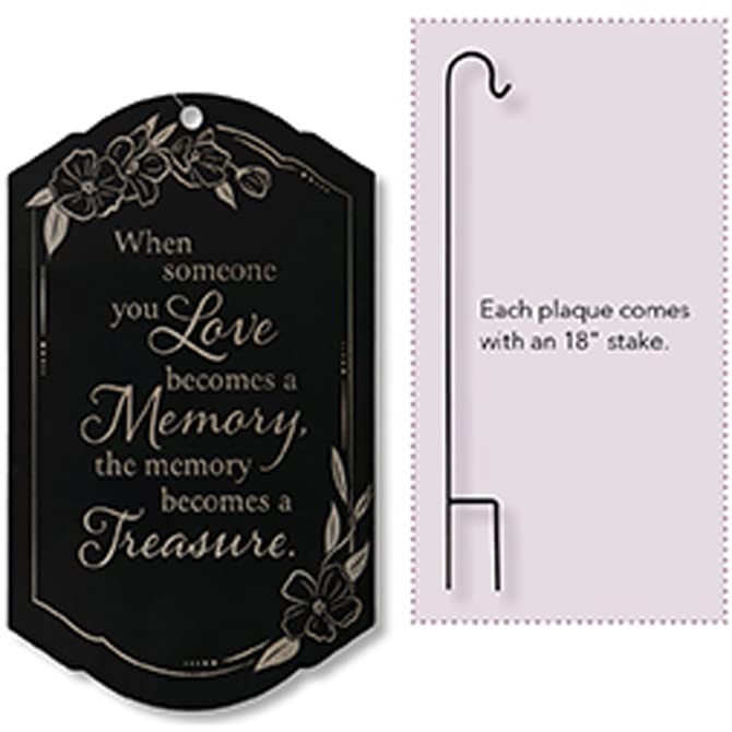 Carson Home Accents Memory Memorial Stake, 5.75-inch Width