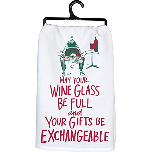 PBK Primitives by Kathy 109664 Exchangeable Dish Towel 28-inch Square, Cotton