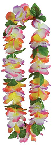 Beistle Tropical Garden Floral Lei Luau Party Favors, Necklace, 38", Multicolored