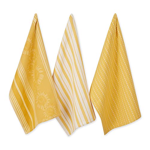 DII Design Sonoma Harvest Dishtowel Set, Apricot, 18x28, 3 Piece