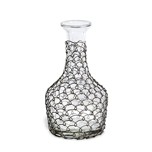 Park Hill Collection ECL10515 Lulu Wire Wrapped Bud Vase, 7-inch Height, Medium