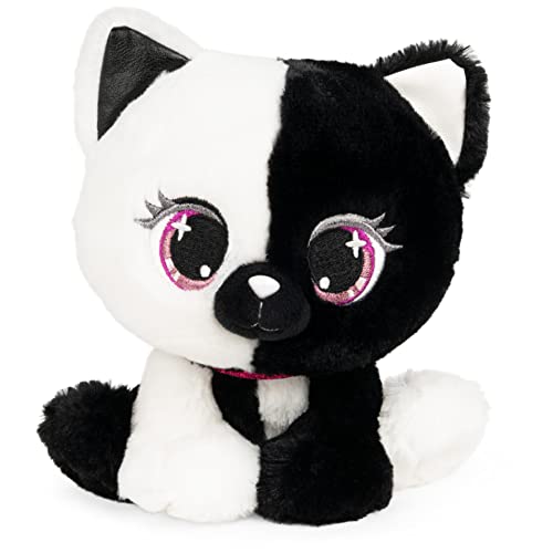 GUND P.Lushes Designer Fashion Pets Lady Luna Cat Premium Stuffed Animal Soft Plush, Black and White, 6