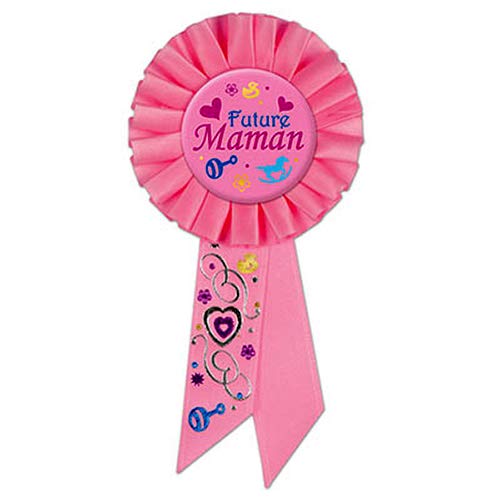 Beistle SRS036F Future Maman Fabric Rosette, Pink