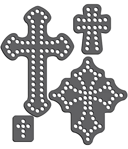 Rhinestone Genie Crosses Magnetic Rhinestone Template, Black