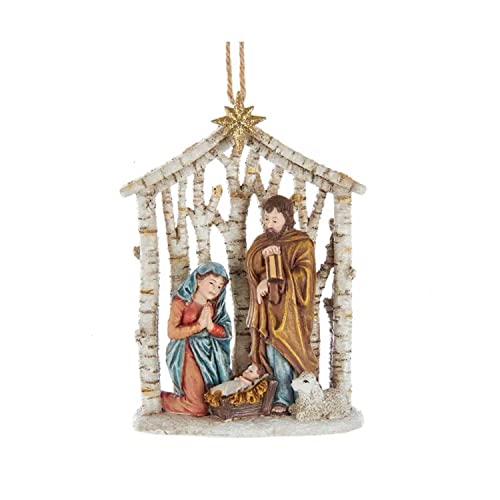 Kurt Adler E0290 Nativity Ornament, 4.38-inches Tall