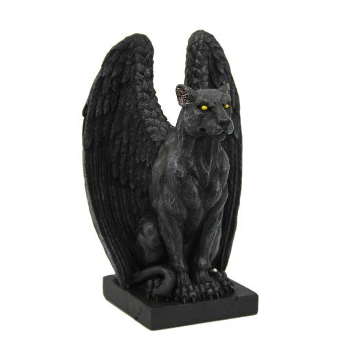 Pacific Trading Giftware Jaguar Winged Gargoyle Collectible Figurine 6 Inches Tall