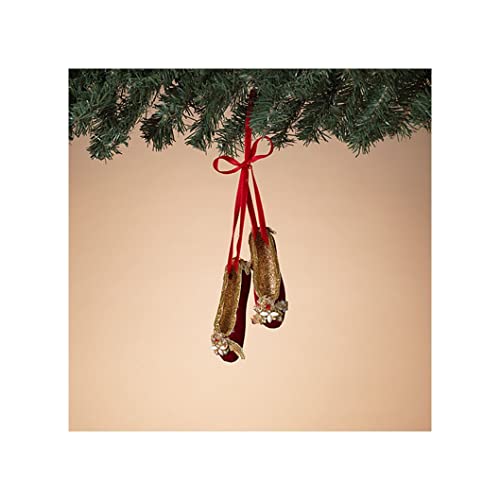 Gerson 2617970 Ballet Shoes Ornament, 8-inch Height