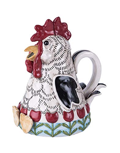 Blue Sky Clayworks Clayworkss Rooster Teapot