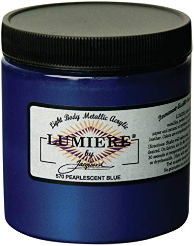 Jacquard Lumiere Paint - Pearlescent Blue 8 oz.