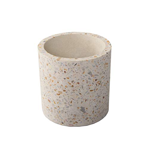 Flora Bunda 4 Inch Terrazzo Pot Concrete Stoneware Planter,4"