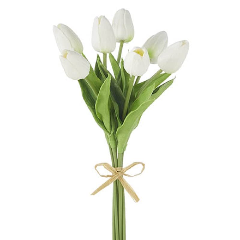 RAZ Real Touch White Tulip Bundle