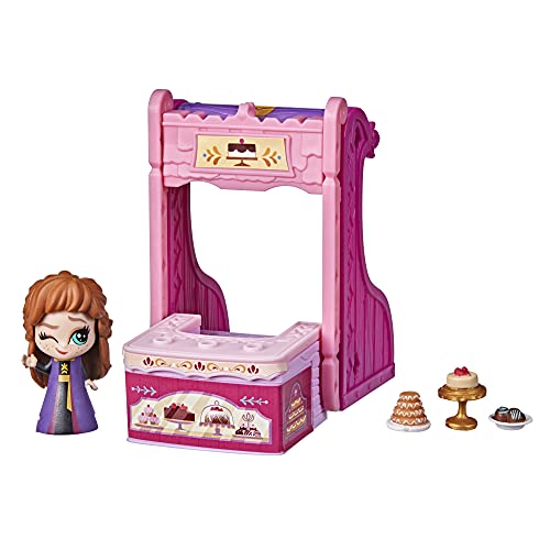 Hasbro Disney Frozen 2 Twirlabouts Series 1 Anna Sled to Shop Playset, Includes Anna Doll and Accessories, Toy for Kids 3 and Up