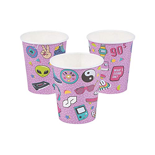 Fun Express 90S PAPER CUP - Party Supplies - 10 Pieces