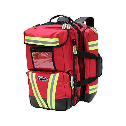 Kemp USA Ultimate EMS Backpack - EMT Bag | Emergency Backpack with a strap for D Oxygen Cylinder | Medical Backpack for Search and Rescue Tools | Large Medic Bag for EMT Kit | 8 Lbs.