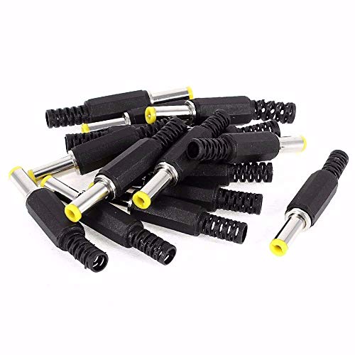 Ganz Davitu 200Pcs DC 14mm 5.5x2.5mm Power Plug Socket Connectors Black&