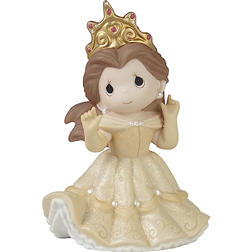 Precious Moments 231026 Happily Ever After Disney Belle Bisque Porcelain Figurine