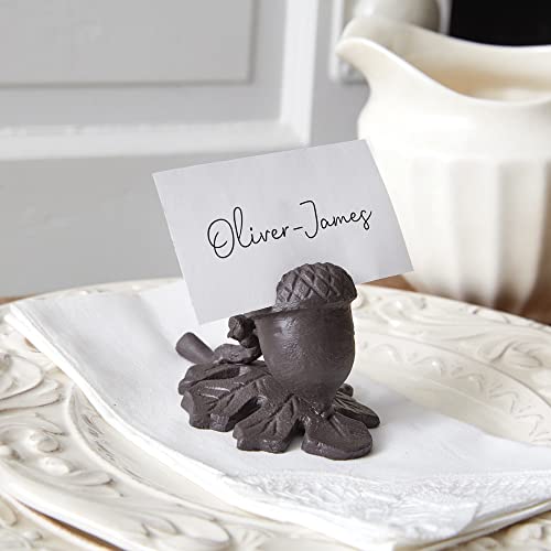 CTW 370700 Iron Acorn Place Card Holder, 3-inch Height