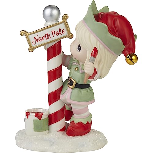 Precious Moments 231013 Greetings from The North Pole Annual Elf Bisque Porcelain Figurine