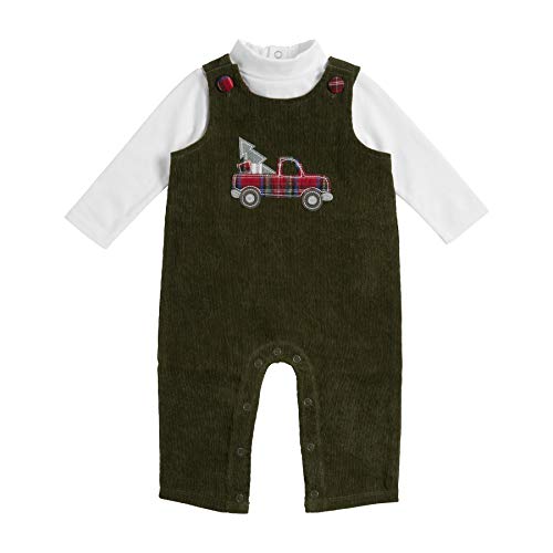 Mud Pie Baby Boys Longall and Shirt, 3-6 Months, Truck