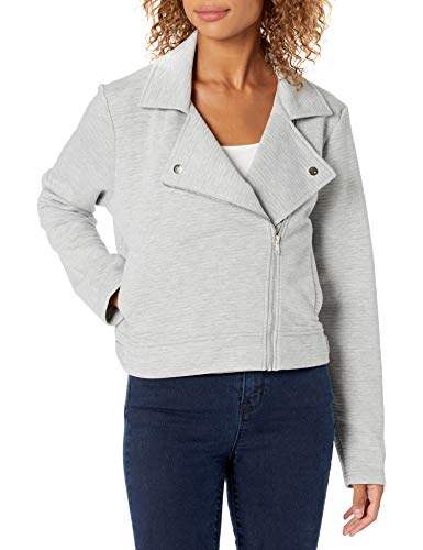 Mud Pie Benton Moto Jacket,Gray,Large