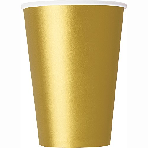 Unique Industries Party Tableware, 16ct, Gold