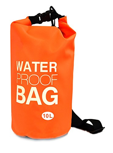 Calla NuPouch Waterproof Dry Bag for Camping, Beach, Kayaking, Boating & Outdoor Activities, 5l, Orange