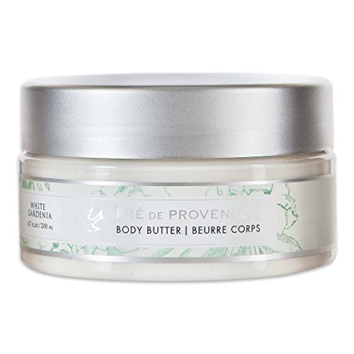 European Soaps Pre de Provence Collection Shea Butter Enriched Soothing & Moisturizing, Body Butter, 6.7 fl oz, White Gardenia