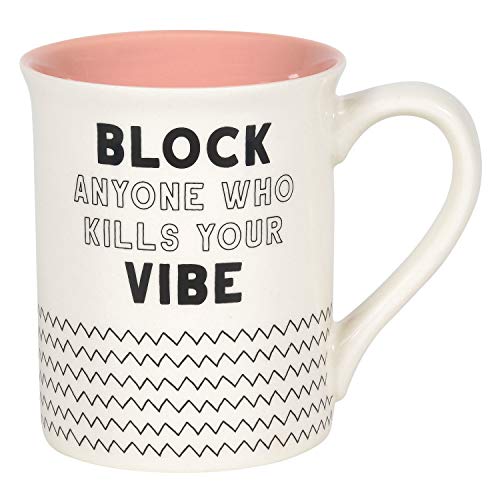 Enesco Our Name Is Mud Block Any One Vibes Mug