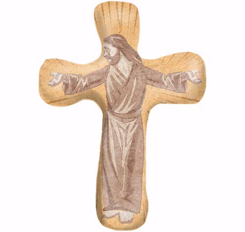 Calypso Studios by First & Main 3" The Greatest Sacrifice Comforting Clay Pocket Cross