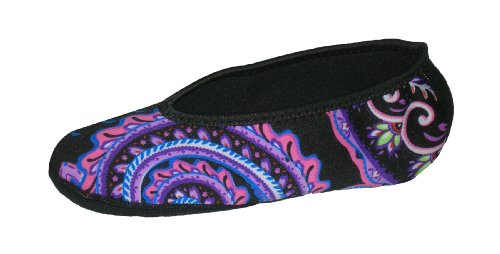 Calla Nufoot Ballet Flats Women's Shoes, Best Foldable & Flexible Flats, Slipper Socks, Travel Slippers & Exercise Shoes, Dance Shoes, Yoga Socks, House Shoes, Indoor Slippers, Paisley, Medium