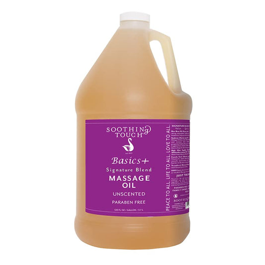 Soothing Touch Basics+ Signature Blend Massage Oil, 1 Gallon