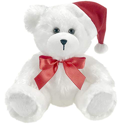 First & Main 6" Benny Bear w/ Santa Hat Plush Toy