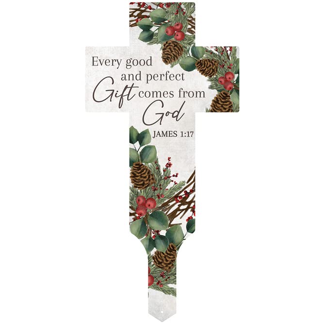 Carson Home Gift from God Cross Garden Stake, 17.5-inch Height