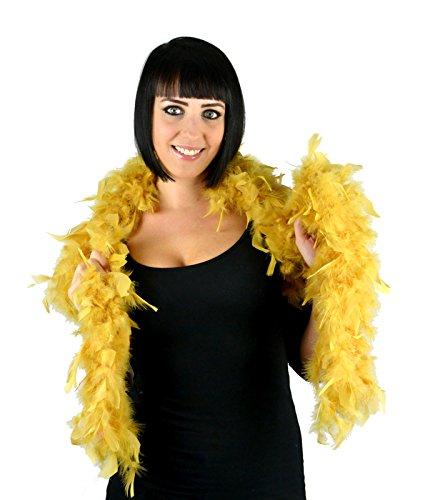 Midwest Design Touch of Nature 1-Piece 2-Yard Feather Turkey Flat Chandelle Boa for Arts and Crafts, 45gm, Gold