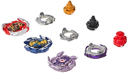 Hasbro BEYBLADE Burst Surge Speedstorm Thunder Threat 3-Pack -- Kolossal Fafnir F6, Spear Dullahan D6, Brave Roktavor R6 Battling Game Top Toys