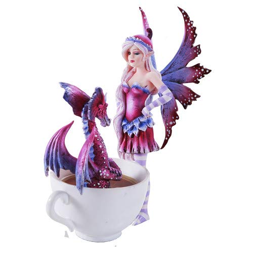 Pacific Trading Giftware Amy Brown Get Out of My Tub Cup Fairy Dragon Fantasy Art Figurine Collectible 6.25 inch