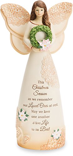 Pavilion Gift Company 19164 Light Your Way Memorial-This Christmas Season as we Remember Ones at Rest, May we Love One Another & Life Life to its Best 7.5 Angel Figurine