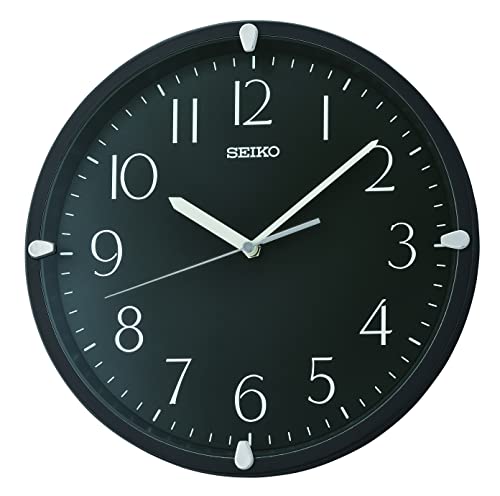 Seiko Kuota Wall Clock, Black