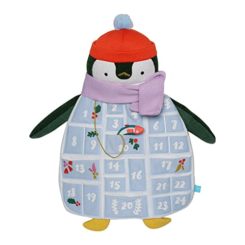 Manhattan Toy Any Year Hanging Christmas Polly Penguin Plush Advent Countdown Calendar and Holiday Decor for 3+ Years and Up