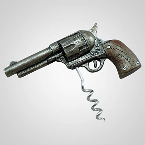 Lipco Polyresin Revolver Pistol Cork Screw, 5-inch Length, Kitchen Accessories