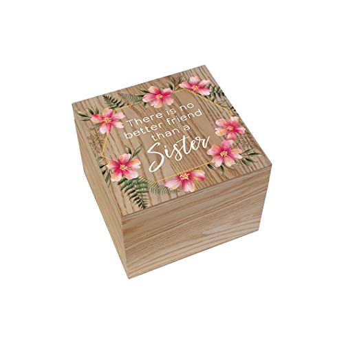 Carson Home Memory Box, 8-inch Height, Wood (Sister)