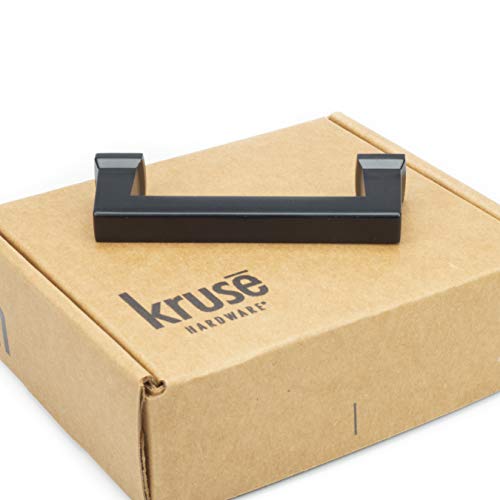 Kruse Hardware 30702 - (10-Pack) Conrad Door and Drawer Pull - 3in Center-to-Center, Matte Black