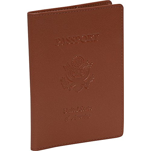 Royce Leather RFID Blocking Passport Travel Document Organizer in Leather, Tan 3, One Size