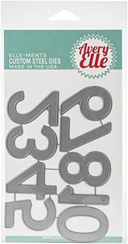 PA Distribution AVERY ELLE INC. D-09-04 ELLEMENTS DIE PRTY NMBRS, One Size, Party Numbers