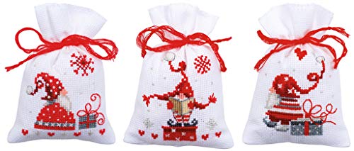 Vervaco Bag kit Christmas Gnomes Set of 3