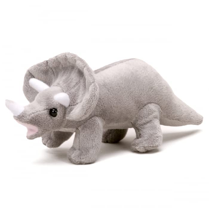 Unipak 1122DGY Handful Grey Dinosaur Plush Animal Toy, 6-inch Length