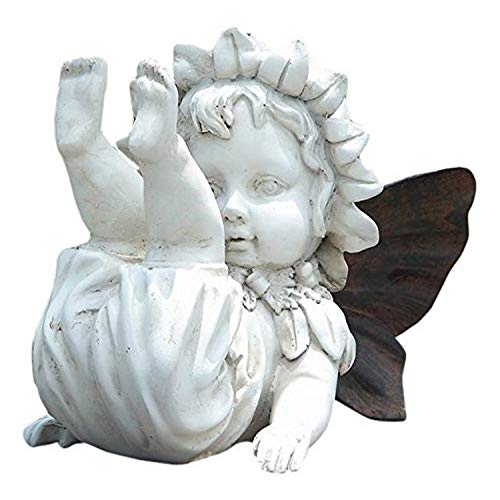 Hi Line Gift Ltd Falling Down Baby Fairy Statue