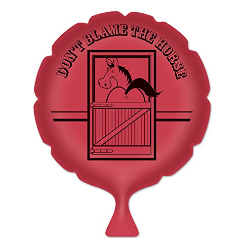Beistle Don't Blame The Horse Whoopee Cushion, 8-Inch,Red/Black