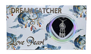 Puka Creations Dream Catcher Love Wish Pearl Kit Chain Necklace Kit Pendant Cultured Pearl in Kit Set with Stainless Steel Chain 16"